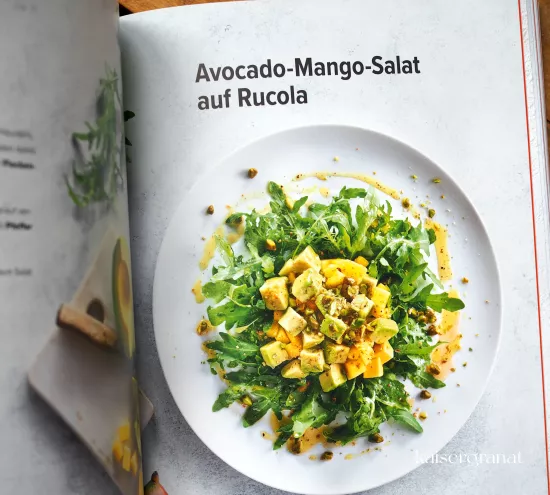Anne Fleck Salate der Superlative Kochbuch Rezept Avocado Mango Salat