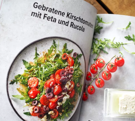 Anne Fleck Salate der Superlative Kochbuch Rezept Gebratene Kirschtomaten mit Feta