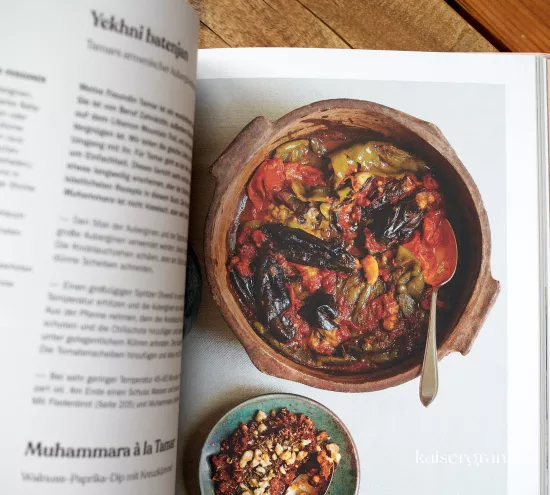 Der Duft von Zimt und Zedern Libanon Kochbuch Rezept geschmorte Aubergine