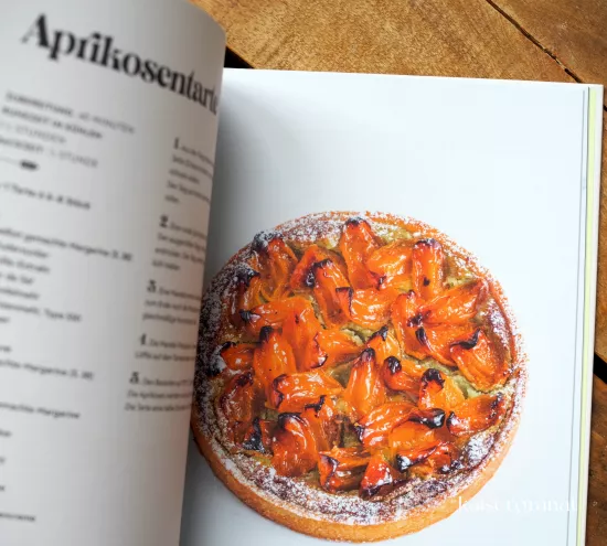 Vegan backen Kochbuch Rezept Aprikosentarte