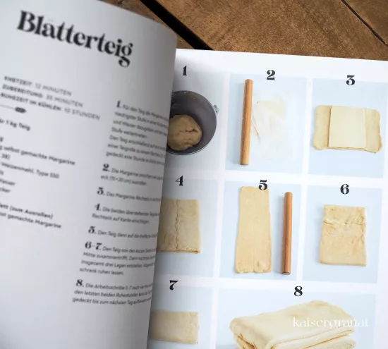 Vegan backen Kochbuch Rezept Blaetterteig