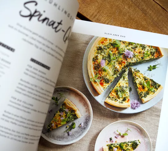 Heimatkueche das Kochbuch von Robin Pietsch Rezept Spinat Quiche