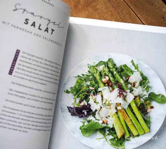 Gemuese neu entdeckt das Kochbuch der Sternekoeche Rezept fuer gruener Spargel Salat