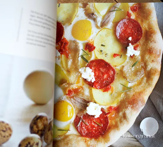 Die Pizza Bibel Kochbuch Rezept fuer Kartoffelpizza
