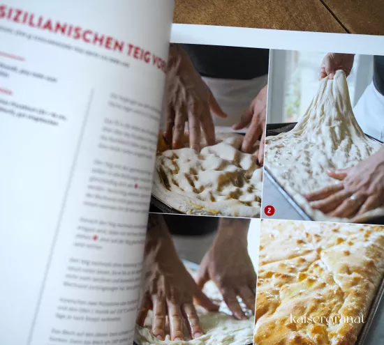Die Pizza Bibel Kochbuch Rezept fuer sizilianischen Teig