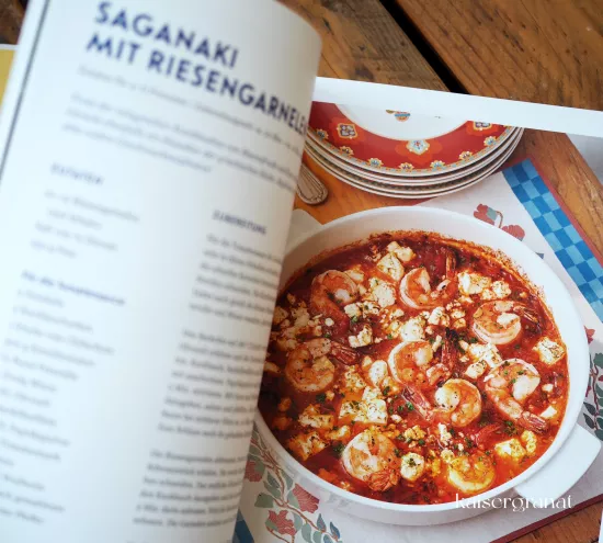 Ein Hoch auf das Leben das Kochbuch von Vicky Leandros Rezept fuer Saganaki