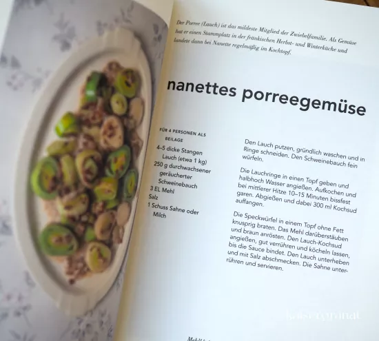 Nanettes Kochbuch Rezept fuer Porree