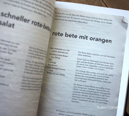 Nanettes Kochbuch Rezept fuer rote Bete